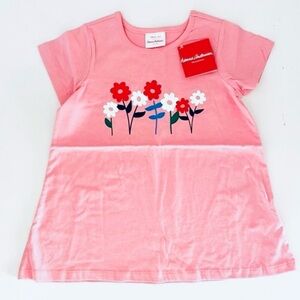 Hanna Andersson Pink Top with Floral Design